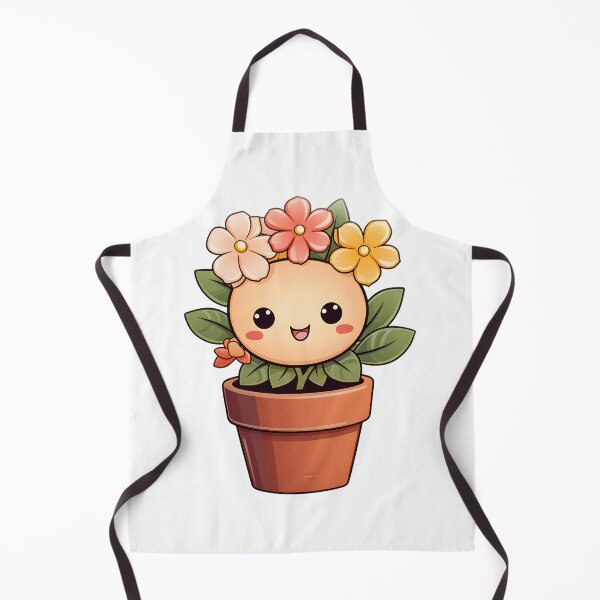 Item preview, Charming Kawaii Flower Pot Illustration - Cute and Colorful Plant Art designed and sold by Moo7shop.