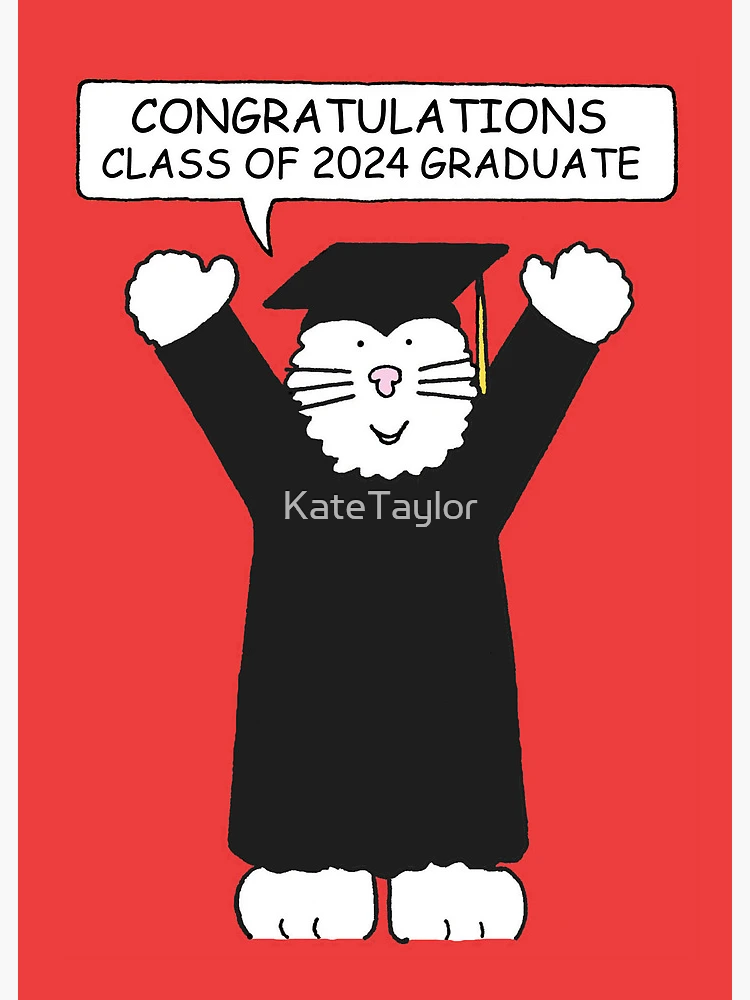 Congrats Class 2024 Greeting Sign Graduation Stock Illustration 2296942341