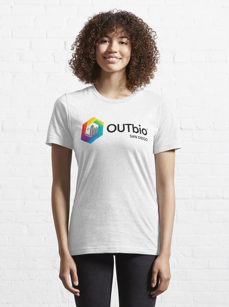 OUTbio San Diego Rainbow Logo with Horizontal Black Text Pullover Hoodie  for Sale by OUTbioSanDiego