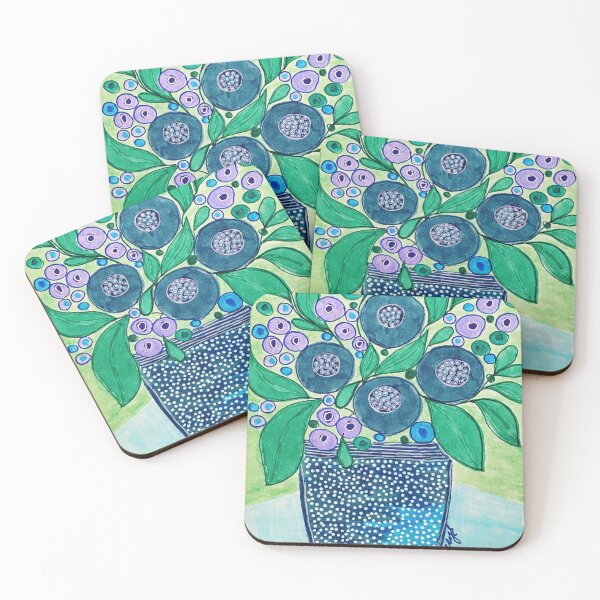 Item preview, Blue Flowers designed and sold by EwaDanelczyk.