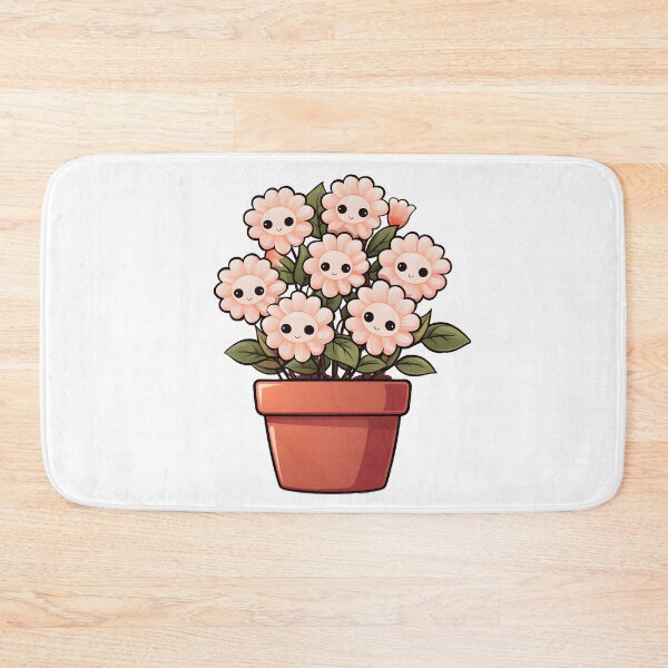 Item preview, Adorable Kawaii Flower Pot - Cute and Colorful Plant Art designed and sold by Moo7shop.