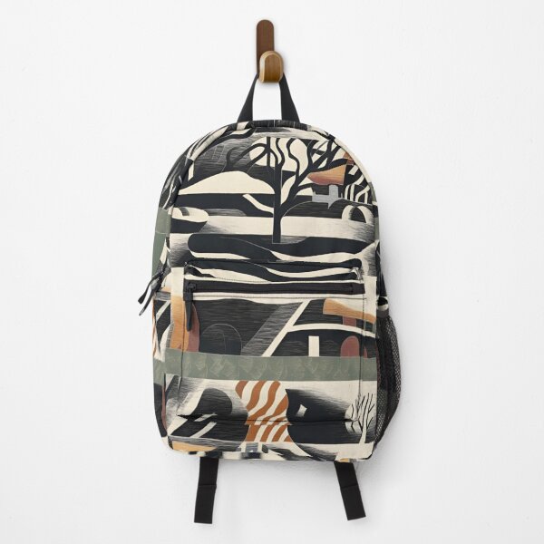 Item preview, Abstract Surrealist Black White Selective Color Landscape Pattern designed and sold by Sturdust.
