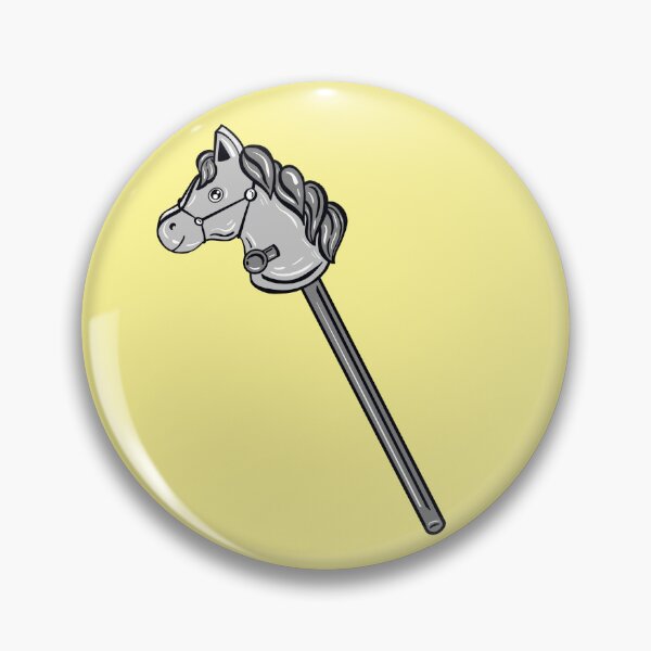 Item preview, Black And White Stick Horse With Yellow Background  designed and sold by missmann.