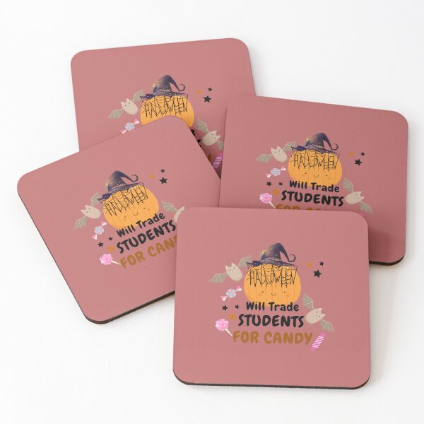 Item preview, Will Trade Students For Candy Funny Teacher saying Halloween Classic T-Shirt designed and sold by StoreSB.