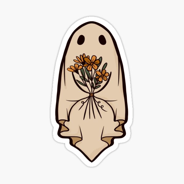 Artikel-Vorschau von Niedlicher Geist mit Blumen, designt und verkauft von StickyFun.