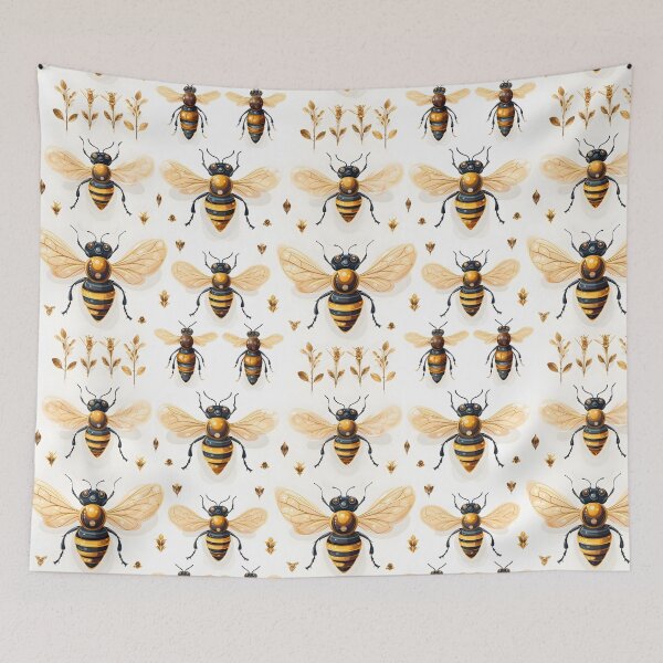 Item preview, Honeycomb and Bee Pattern 6 designed and sold by DigitalPatternx.