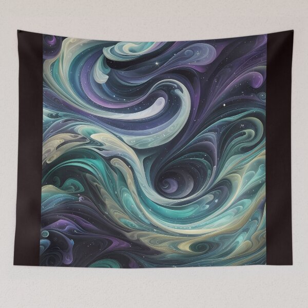 Item preview, Astral Wavy-Celestial Swirls Pattern Style designed and sold by Omarupattern51.