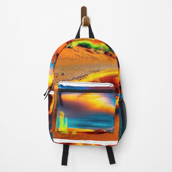 Item preview, A ravaged world of sand dunes and searing heat designed and sold by PixieDustAIArt.
