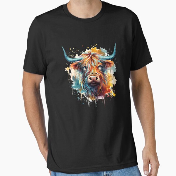 Item preview, Dreamy Highland Cow: Synthwave Impressionism designed and sold by anass002.