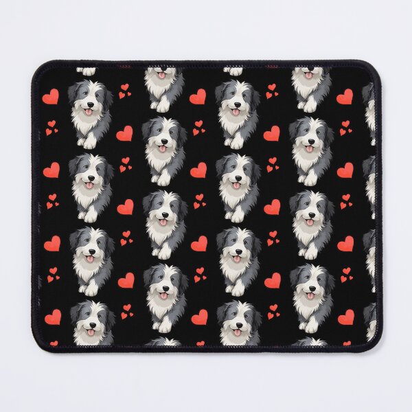 Item preview, Funny Bearded Collie Cute Hearts designed and sold by LudwikeArts.