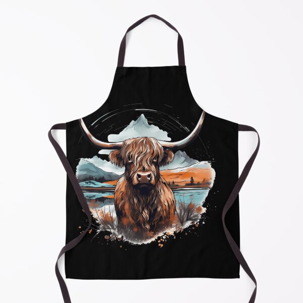 Item preview, Dreamy Highland Cow: Synthwave Impressionism designed and sold by anass002.