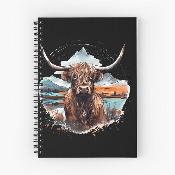 Item preview, Dreamy Highland Cow: Synthwave Impressionism designed and sold by anass002.