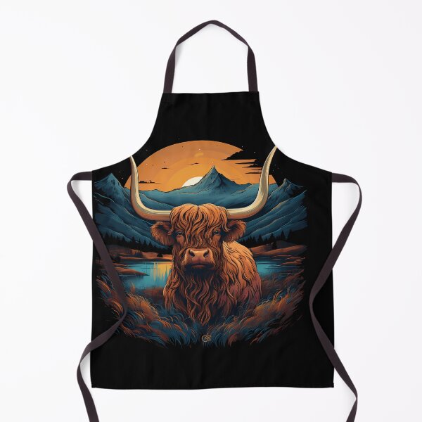 Item preview, Dreamy Highland Cow: Synthwave Impressionism designed and sold by anass002.