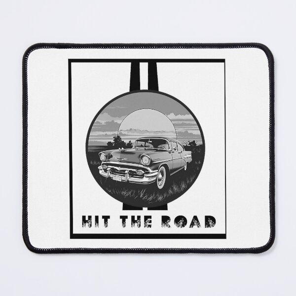 Item preview, Vintage Car Graphic Tee  Road Trip Inspired   Vintage Car in Circle Hit the Road Text   car  Best  Car    	 designed and sold by kajjacykcjn14.