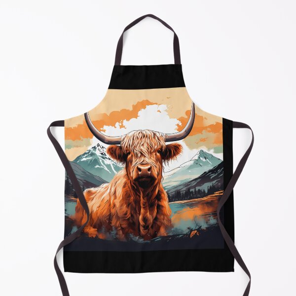 Item preview, Dreamy Highland Cow: Synthwave Impressionism designed and sold by anass002.