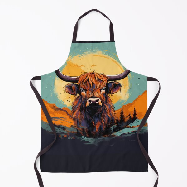 Item preview, Dreamy Highland Cow: Synthwave Impressionism designed and sold by anass002.