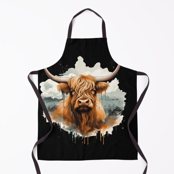 Item preview, Dreamy Highland Cow: Synthwave Impressionism designed and sold by anass002.