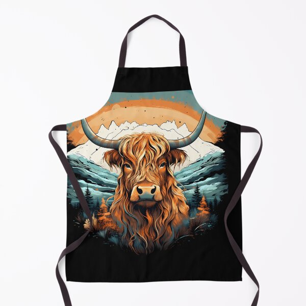 Item preview, Dreamy Highland Cow: Synthwave Impressionism designed and sold by anass002.