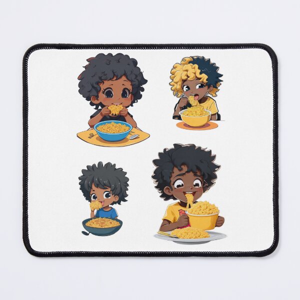 Item preview, Mac and Cheese Mukbang Stickers designed and sold by OurGirlGertie.