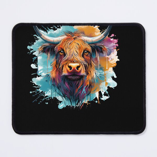 Item preview, Dreamy Highland Cow: Synthwave Impressionism designed and sold by anass002.