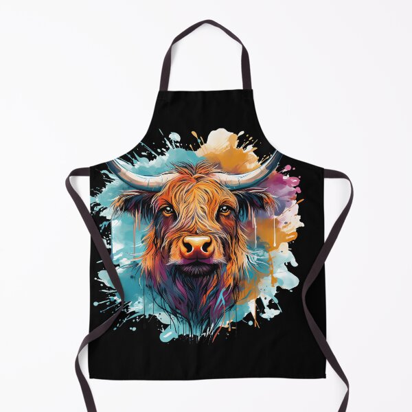 Item preview, Dreamy Highland Cow: Synthwave Impressionism designed and sold by anass002.