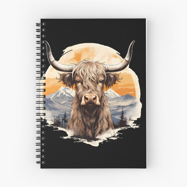 Item preview, Dreamy Highland Cow: Vintage Watercolor designed and sold by anass002.