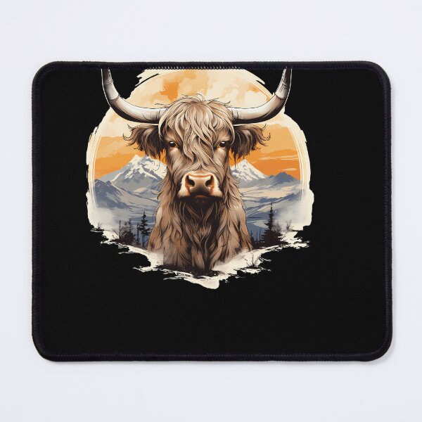 Item preview, Dreamy Highland Cow: Vintage Watercolor designed and sold by anass002.