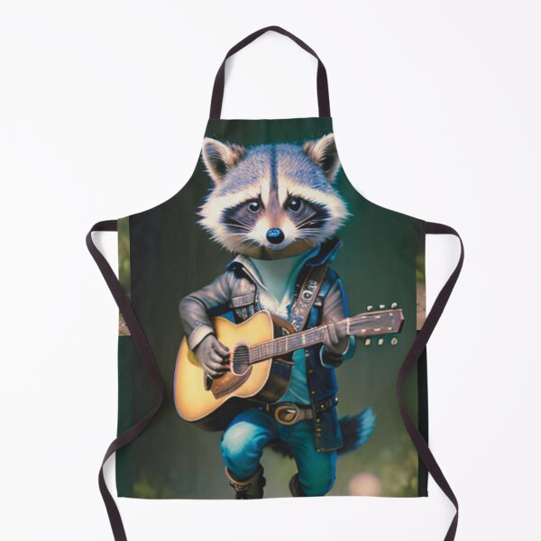 Item preview, a cool raccoon playing guitar designed and sold by Pelzi100.
