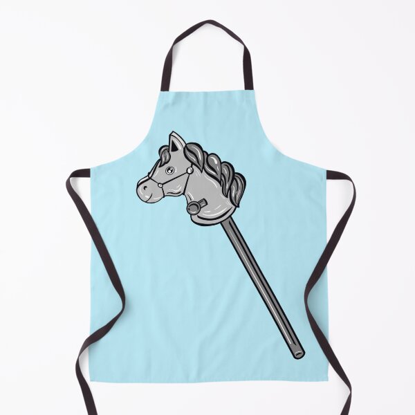 Item preview, Black And White Stick Horse With Blue Background  designed and sold by missmann.