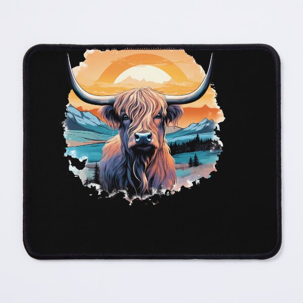 Item preview, Dreamy Highland Cow: Vintage Watercolor designed and sold by anass002.