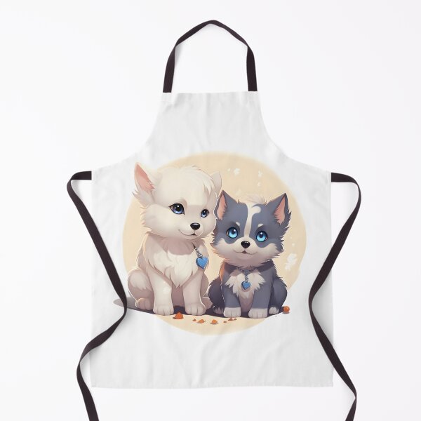 Item preview, Charming Husky and Samoyed Dog Art - Cute and Playful Pet Illustration designed and sold by Moo7shop.