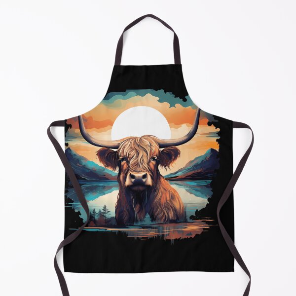 Item preview, Dreamy Highland Cow: Vintage Watercolor designed and sold by anass002.