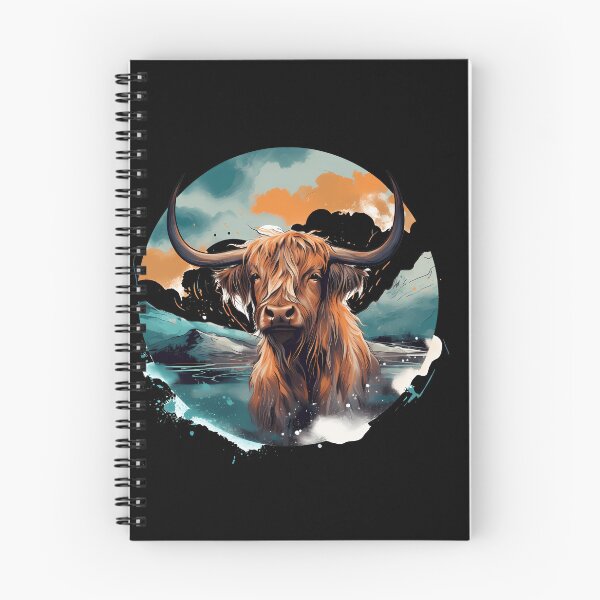 Item preview, Dreamy Highland Cow: Vintage Watercolor designed and sold by anass002.