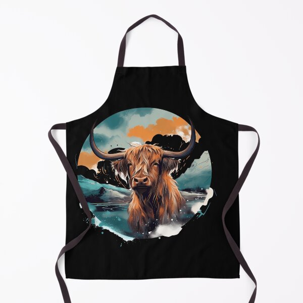 Item preview, Dreamy Highland Cow: Vintage Watercolor designed and sold by anass002.