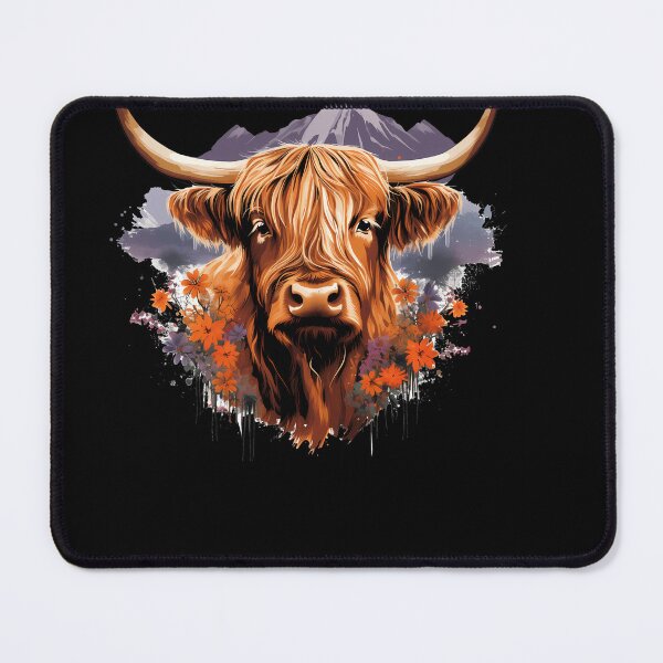 Item preview, Dreamy Highland Cow: Vintage Watercolor designed and sold by anass002.