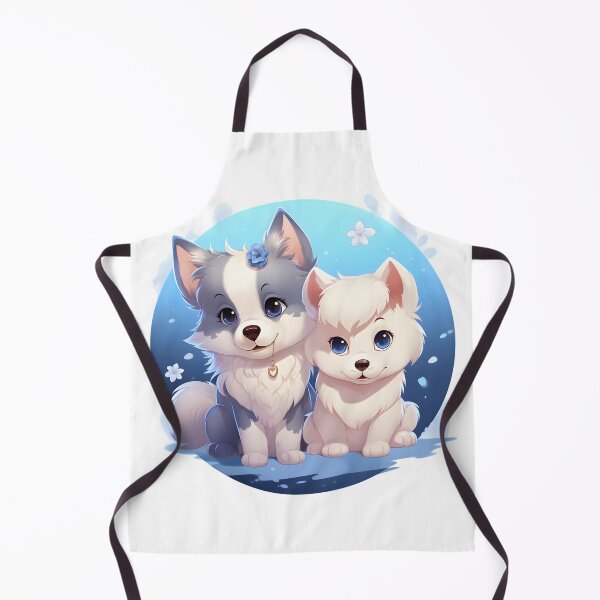Item preview, Adorable Husky and Samoyed Dog Art - Cute and Playful Pet Illustration designed and sold by Moo7shop.
