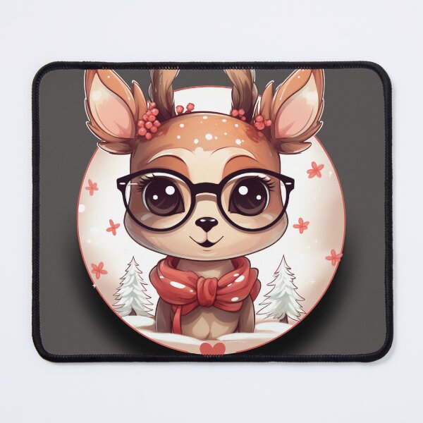Item preview, Kawaii Winter Cute Deer designed and sold by Chmielayka.