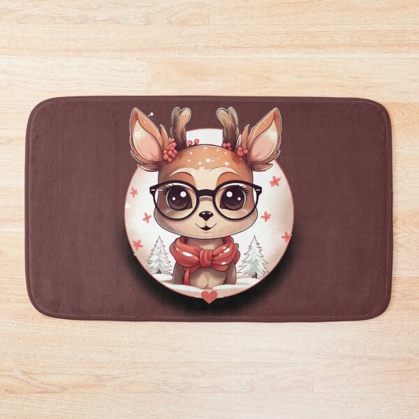 Item preview, Kawaii Winter Cute Deer designed and sold by Chmielayka.