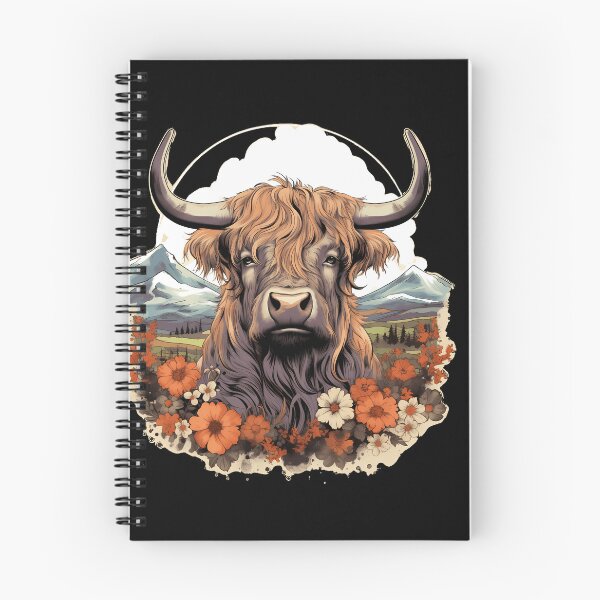 Item preview, Dreamy Highland Cow: Vintage Watercolor designed and sold by anass002.