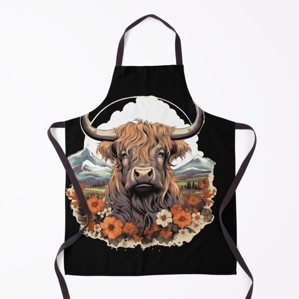 Item preview, Dreamy Highland Cow: Vintage Watercolor designed and sold by anass002.