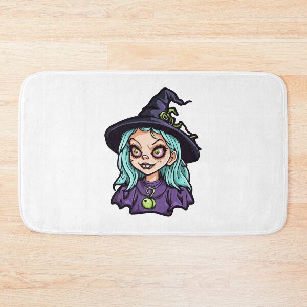 Item preview, creepy witch doll retro Halloween illustration designed and sold by chameleon-crook.