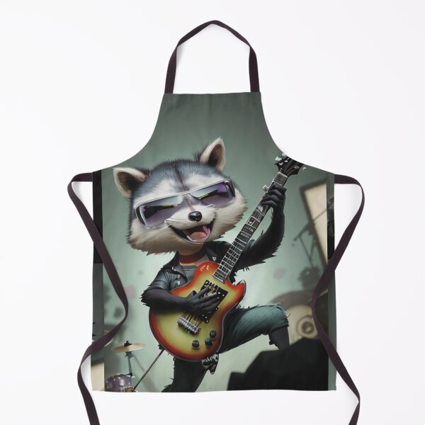 Item preview, cool raccoon with sunglasses playing guitar designed and sold by Pelzi100.