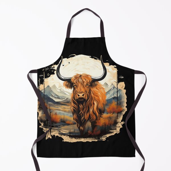 Item preview, Dreamy Highland Cow: Vintage Watercolor designed and sold by anass002.