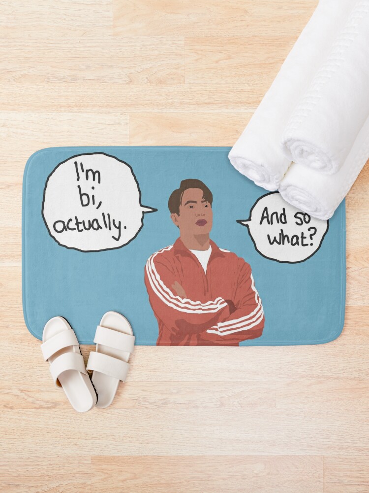 Disover I&apos;m by actually. And so what? - Heartstopper - Nick Nelson - I am bi, actually. And so what? | Bath Mat