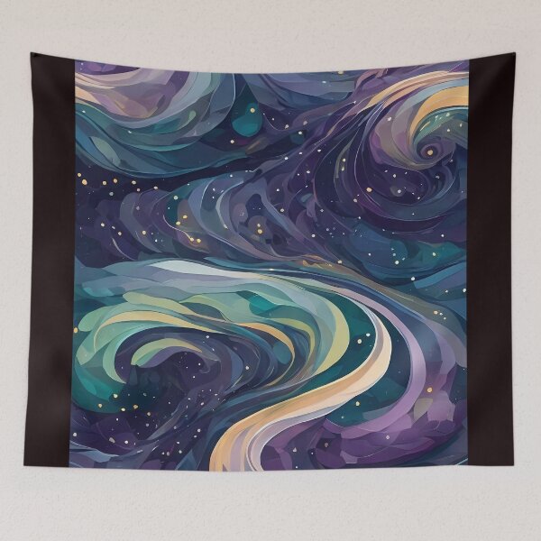 Item preview, Dancing Celestial Swirls - Celestial Swirls Pattern Style designed and sold by Omarupattern51.