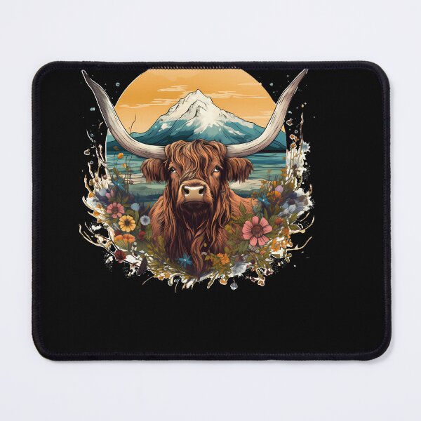Item preview, Dreamy Highland Cow: Vintage Watercolor designed and sold by anass002.