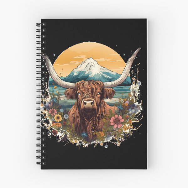 Item preview, Dreamy Highland Cow: Vintage Watercolor designed and sold by anass002.