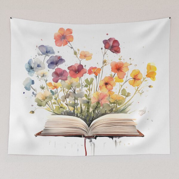 Artikelvorschau, Blumen auf dem Buch entworfen und verkauft von grebie.