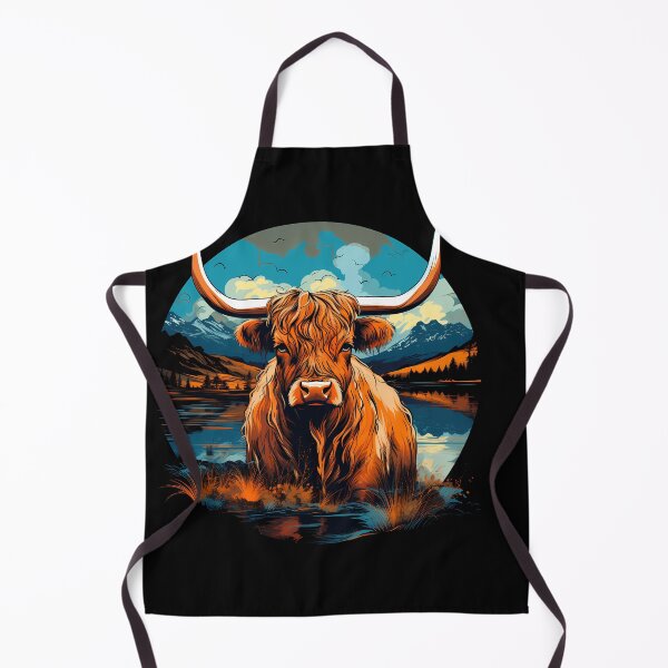 Item preview, Dreamy Highland Cow: Vintage Watercolor designed and sold by anass002.