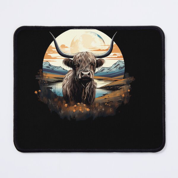 Item preview, Dreamy Highland Cow: Vintage Watercolor designed and sold by anass002.
